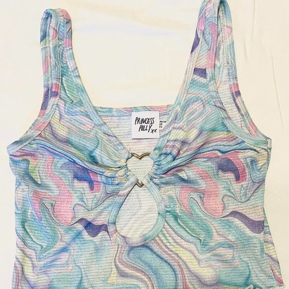 SOLD - Princess Polly Baby Blue Marble Pattern Set - Picture 3 of 6